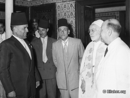 1956 - Bourguiba, Sheikh Jait and Mohamed Chneiq